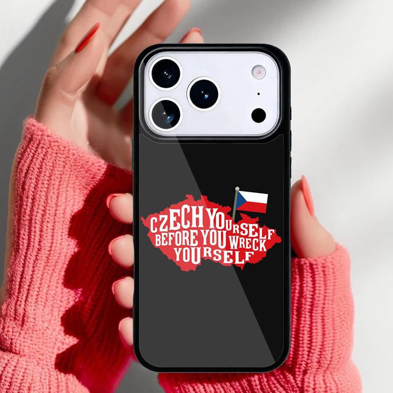 Чехия Чешский Флаг Чехол для Телефона для iPhone 17 16 15 14 13 Pro Max Задняя Крышка для 12 11 Pro Coque