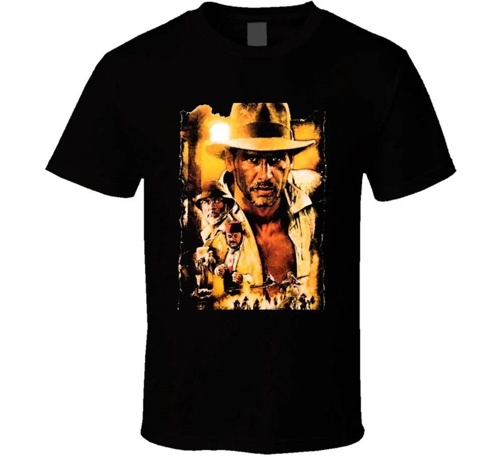 Indiana Jones Cover Movie Harrison Ford T Shirt