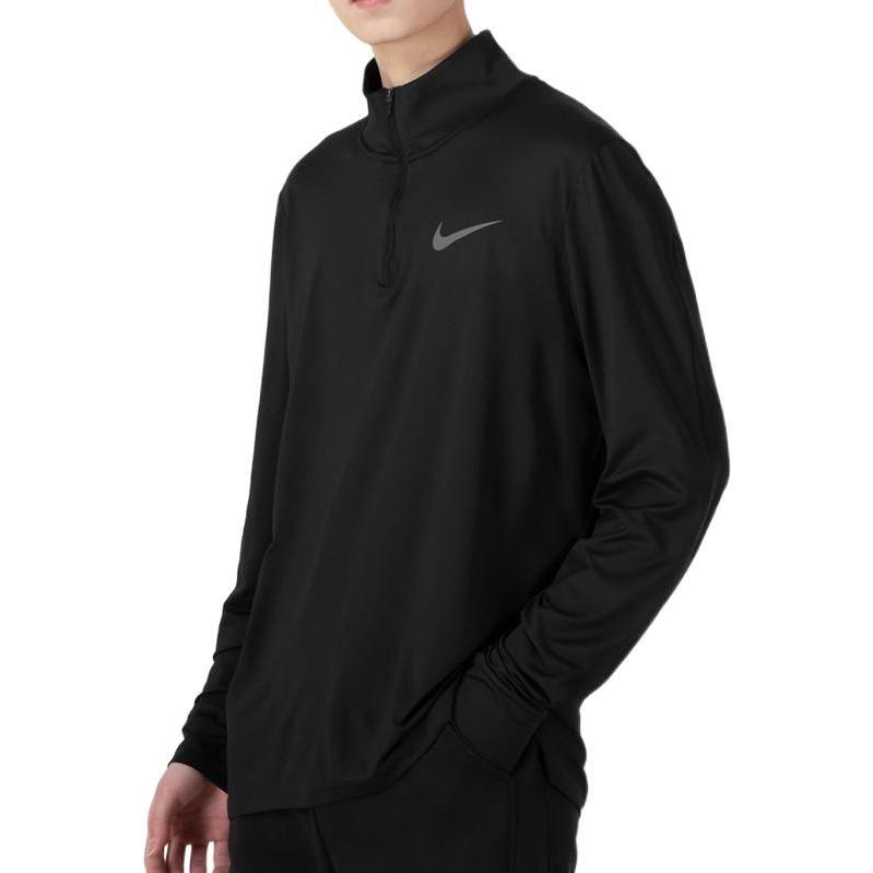 Nike Футболки Мужские Черные Стойка Умеренный Прямой Крой DM5504-010