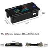 DC 0-200V Digital Voltmeter Voltage Seven Functions Power Energy Meter LED Color Display Wattmeter 0-10/50/100A KWS-DC200