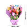Flower Pop Up Cards Flower Bouquet 3D Popup Greeting Cards with Blank Note Card and Envelope for Mother's Day Birthday