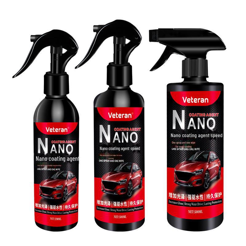 Nano Car Paint Brightener & Antifouling Coating Spray - Water-Repellent Glass Polish