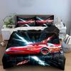 Red Racing Car Bedding Set Bedding set (1 duvet cover, 2 pillowcases, duvet not included)