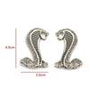 2Pcs 3D Metal Cobra Logo 3D Car Side Fender Emblem Badge Sticker Motorcycle Personalized Modification for All Models Decoration Car Accessories