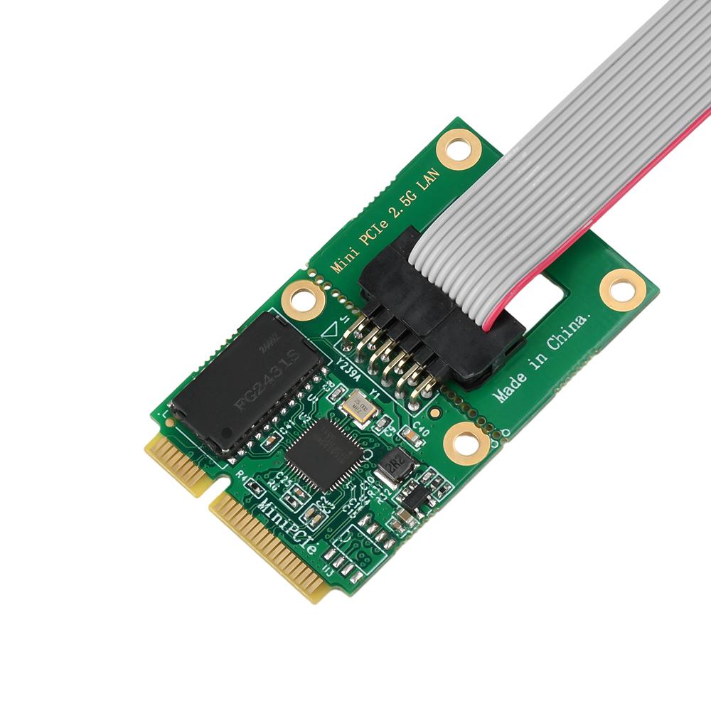 Сетевой адаптер 2,5 Гбит M.2 A+E/Mini PCIE на RJ45 COM-порт Чип RTL8125BG Гигабитная Ethernet LAN-карта 2,5G/1G/100 Мбит/с для настольного ПК