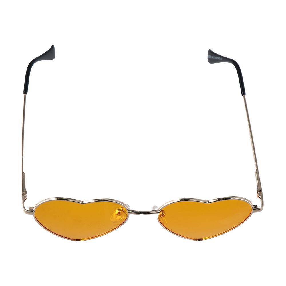 Metal Frame UV400 Protection Heart-Shaped Glasses Women Heart Sunglasses Eyewear Polarized Glasses