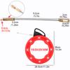 4MM Fiberglass Fish Tape Reel Puller Glass fiber nylon Conduit Ducting Rodder Pulling Wire Cable Fishing Tool Cable 15/20/25/30M