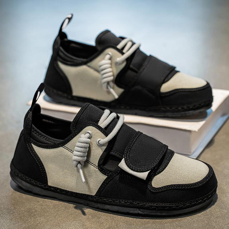 Мужская обувь весна и лето новая уродливая милая обувь мужская парусиновая обувь на плоской подошве на мягкой подошве студенческая для широкой стопы обувь для скейтборда ультралегкая