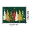 Festive Linen Table Mat Set 30x45cm, 4pcs
