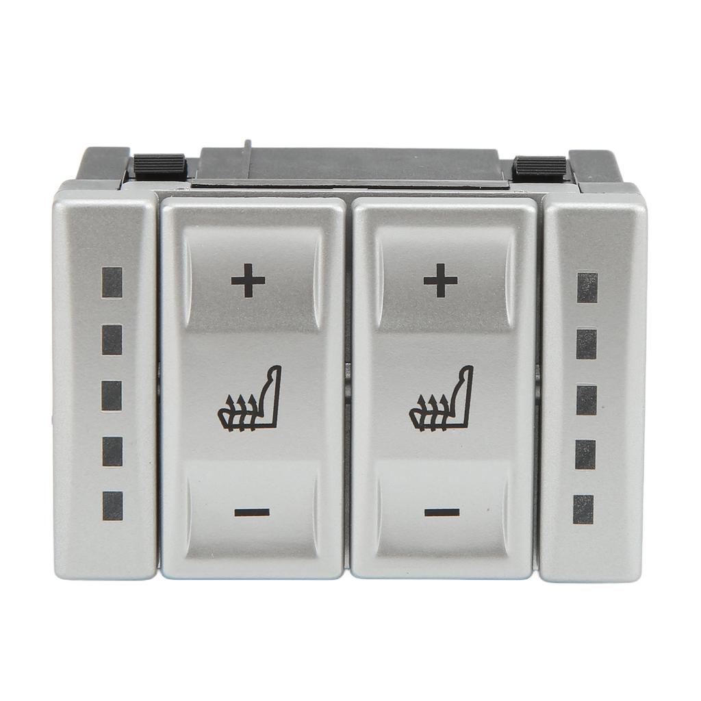 Car Seat Heating Button Switch Silver BS7T19K314AB ABS Replacement for Ford Galaxy