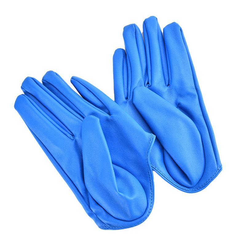 Дизайнерские сексуальные кожаные перчатки для женщин, полупальмовые кожаные перчатки из искусственной кожи, вечерние шоу