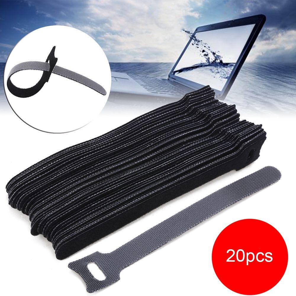 20 шт. Новые наушники мышь многоразовый шнур стяжка органайзер для кабеля нейлоновый ремешок для управления проводами