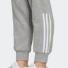 adidas Однотонные джоггеры с эластичными манжетами, логотипом бренда и классическими женскими брюками с тремя полосками, серые HM7063