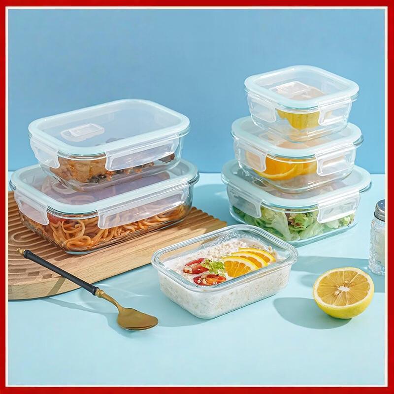 Контейнер для хранения продуктов из боросиликатного стекла Gonghe Jingpin Square