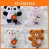 Adorable Plush Teddy Bear Keychain Cuddly Stuffed Animal Bag Charm Cute Key Holder