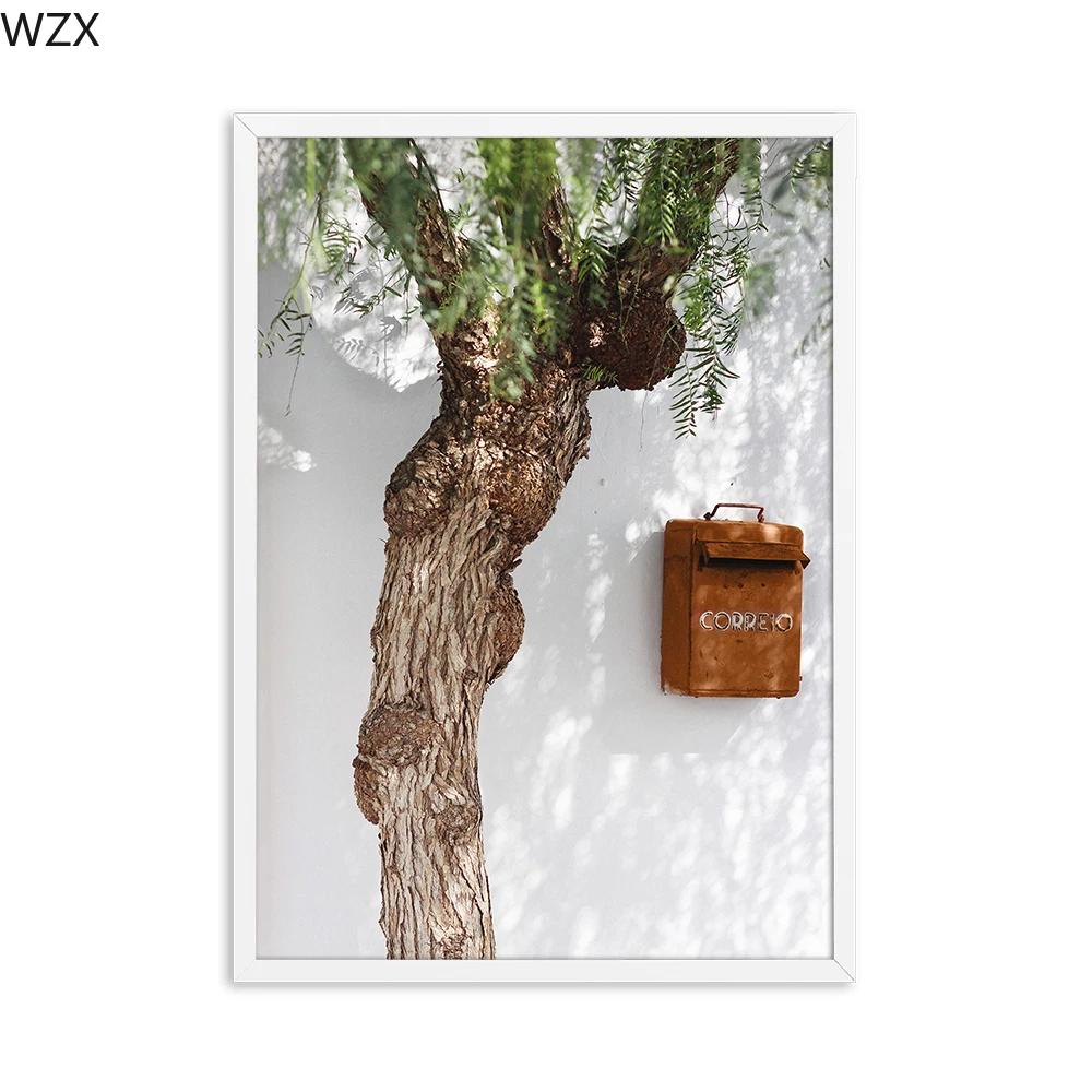 Mediterranean Canvas Painting Portugal Landscape Posters And Prints Picture Living RoomArt WallHome Summer Decoration