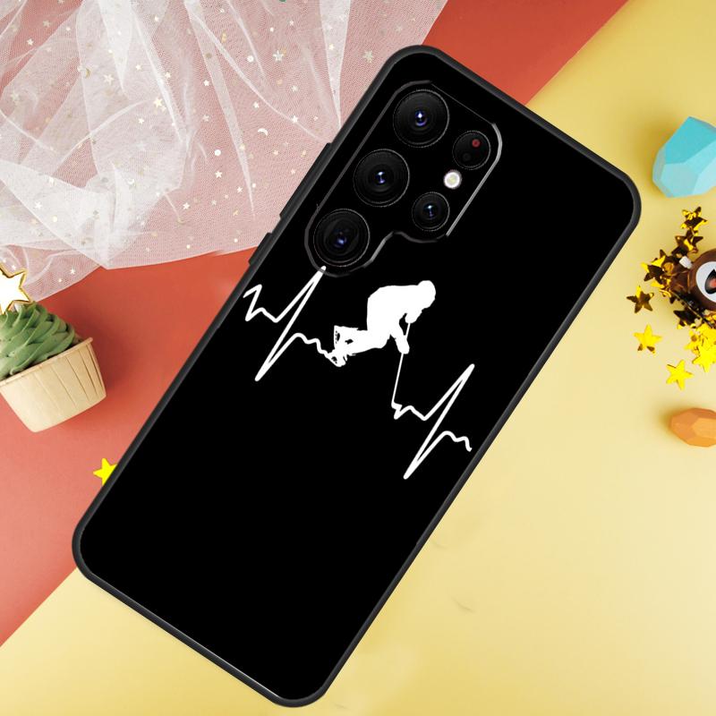 Чехол для телефона с изображением игрока в хоккей на льду Для Samsung Galaxy S25 S26 Ultra S21 S20 S22 S23 Ultra S10 Plus S24 FE Чехол Coque