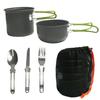 Outdoor Products Set Pot 1-2 People Pot Portable Camping Cookware with Tableware Environmental Protection