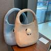 Solid Color Knitted Handbag Fashionable and Versatile Casual Handbag Woven Tote Bag Bolsas De Mujer