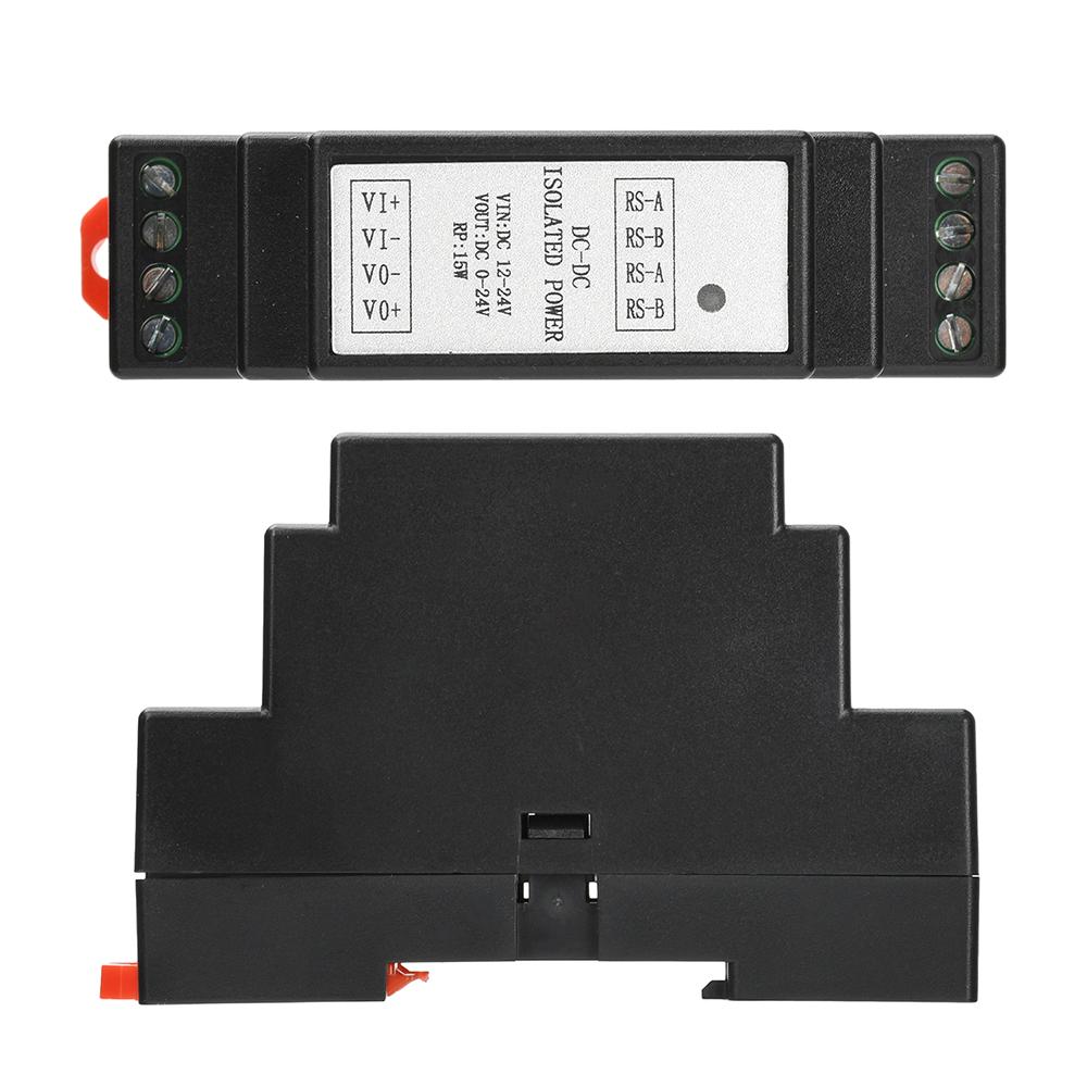 Rail-Mounted DC-DC Isolated Adjustable Power Supply Input 12-24V 0-24V Output Supports Modbus RS485 Industrial DIN Rail