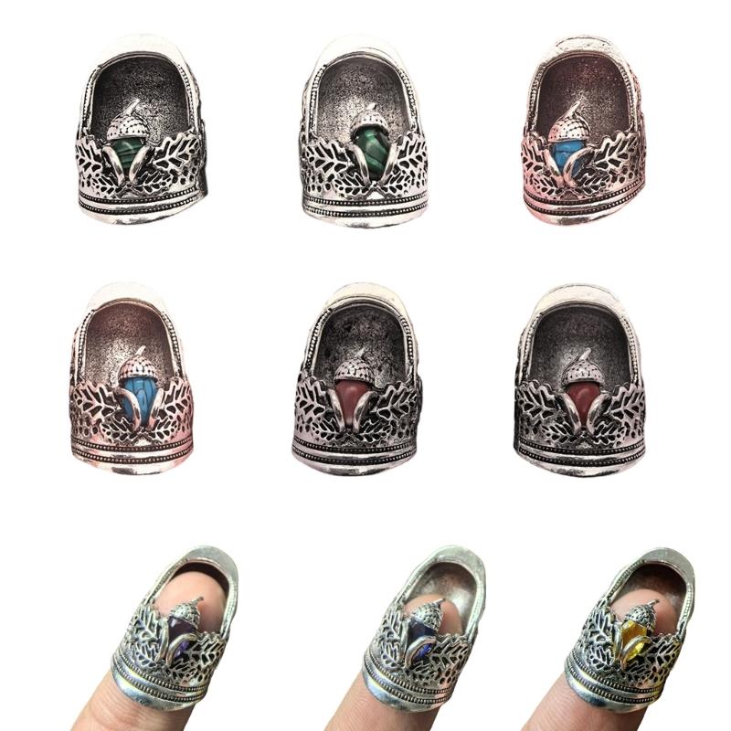 Прочный наперсток из сплава для любителей шитья и рукоделия, предлагающий открытый дизайн, гибкость и удобную посадку