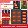 5V USB Электрическая грелка для сна, подогреваемая подушка, 3 уровня температуры, морозостойкая, для кемпинга на открытом воздухе, электрический нагревательный коврик