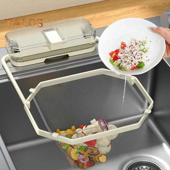 Присоска для мойки, сито, полка для слива, присоска, складная конструкция для хранения, кухонный очиститель с сетчатыми мешками, сито для слива мойки