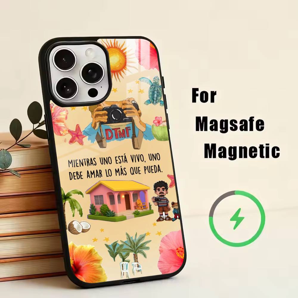 Boy DtMF B-Bad B-Bunny Phone Case For iPhone17,16,15,14,13,12,11 Plus,Pro Magnetic with Magsafe Wireless Charging