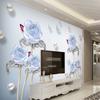 Modern Fantasy 3D Jewelry Roses Home And Rich TV Backdrop Wallpaper For Bedroom Walls Decor