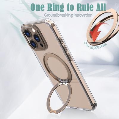 Чехол для iPhone 16 Pro Max, совместимый с MagSafe, из ТПУ+Акрила, с подставкой, чехол для телефона