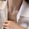 Серебряное ожерелье S925 с бамбуковыми звеньями - Стильное, универсальное, легкая роскошь, новый китайский стиль, цепочка на ключицу для женщин
