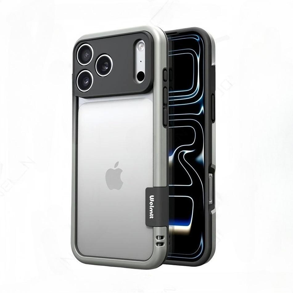 Модныйсиликоновый чехол-рамка с теплоотводом для iPhone 17 Pro Max Air 16 Pro 15 14, противоударный защитный чехол для камеры, эффект голого металла