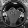 Чехол на руль автомобиля для Toyota Corolla 2006-2010 Matrix 2009 Auris Микрофибра Кожа Ручная Прошивка Черный Автоаксессуары
