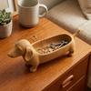 Plastic Dachshund Storage Tray 3D Printed Sausage Dog Planter Jewelry Catchall Dish  Home Craft