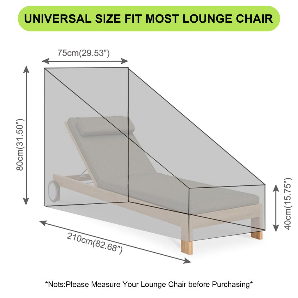 Водонепроницаемый мебельный шезлонг из ротанга, шезлонг, чехол для шезлонга, сверхмощная защита