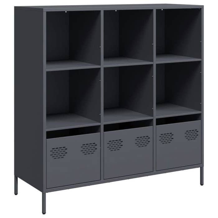 VidaXL Highboard Anthracite 101,5x39x103,5 Cm Steel, Bookcase, Modern Bookcase, Bookshelf, Shelf 851390