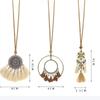 Rope Long Bohemian Style Necklace Alloy Travel Beach Necklace Simplicity Pendant Tassels Necklace