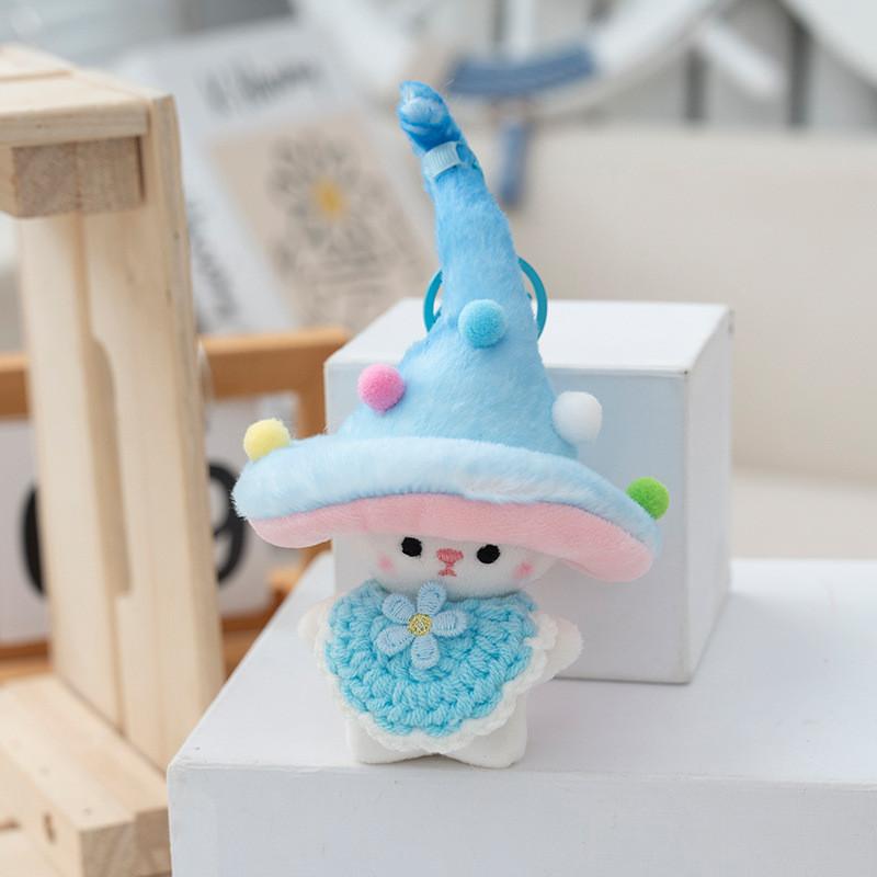 Плюшевая игрушка Гриб Брелок Подвеска для рюкзака Хлопковая набивная кукла Подарок Детям