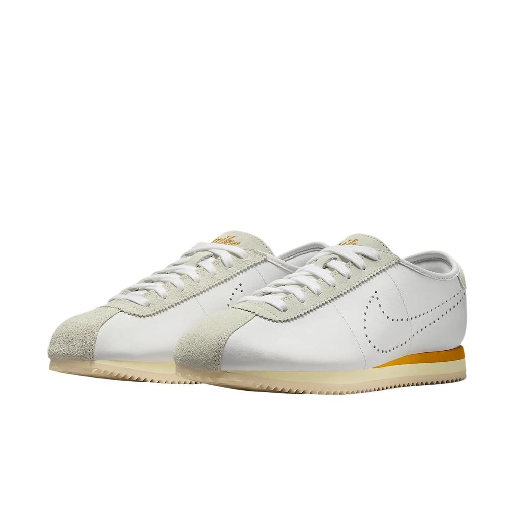 Nike Cortez White Bronze Perforated Swoosh Women's Sneakers HQ1841-100