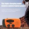 Погодное радио 3 способа зарядки Радио Фонарик AM/FM Радио Портативное USB Солнечное Ручной завод Зарядка для использования в помещении и на открытом воздухе