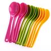 12Pcs Baby Feeding Spoon Safe Plastic Toddler Training Eating Spoon Set Food
