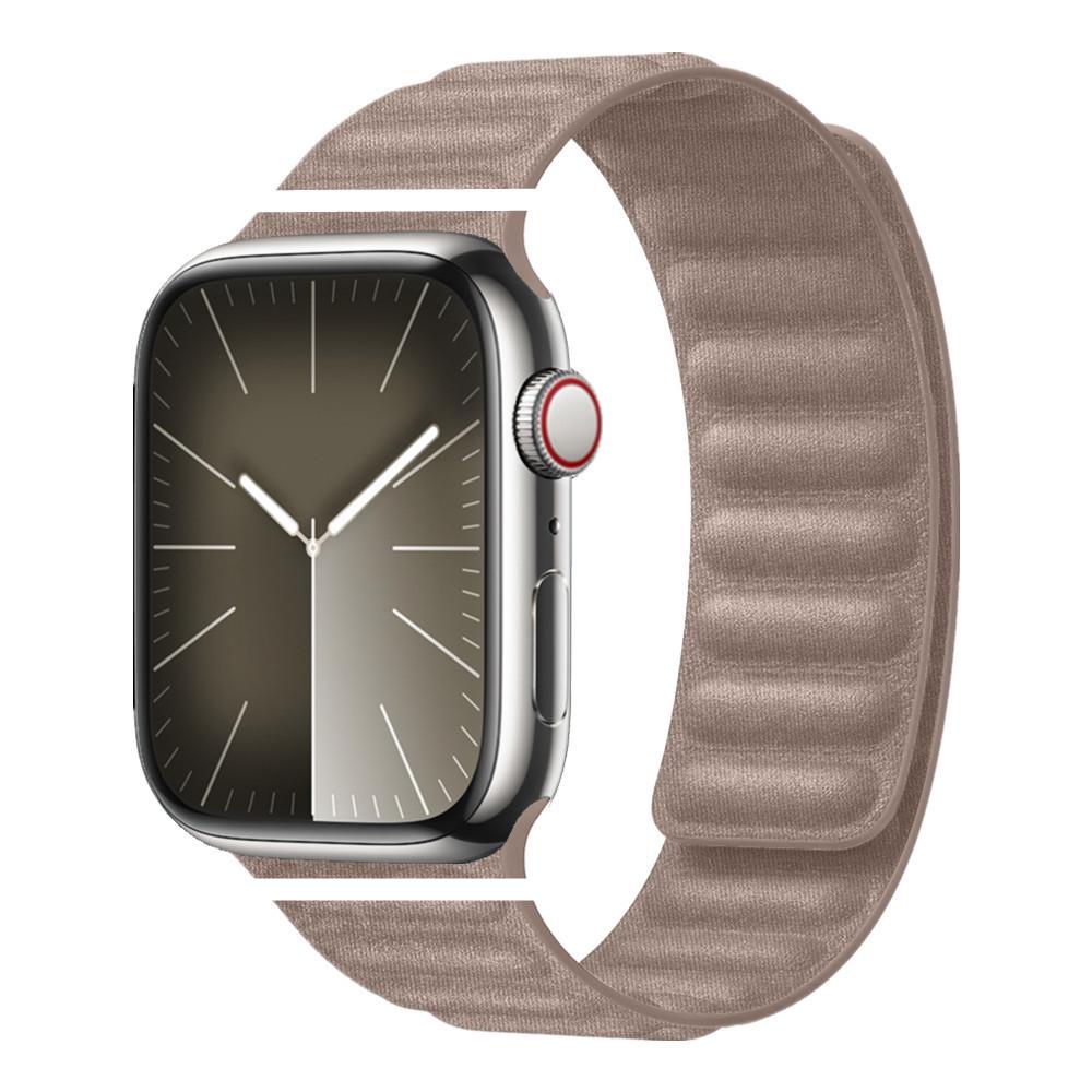 Apple Watch Fine Woven Twill Leather Magnetic Band for Series 5-9 & SE