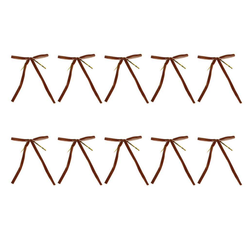 Christmas Bows Christmas Tree Ornaments for Wreaths Velvet Ribbon Bows for Indoor Outdoor Party Decorations