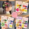 Colorful Cartoon Hairpin Set for Girls - Cute Duckbill and Side Clips for Little Girls' Bangs