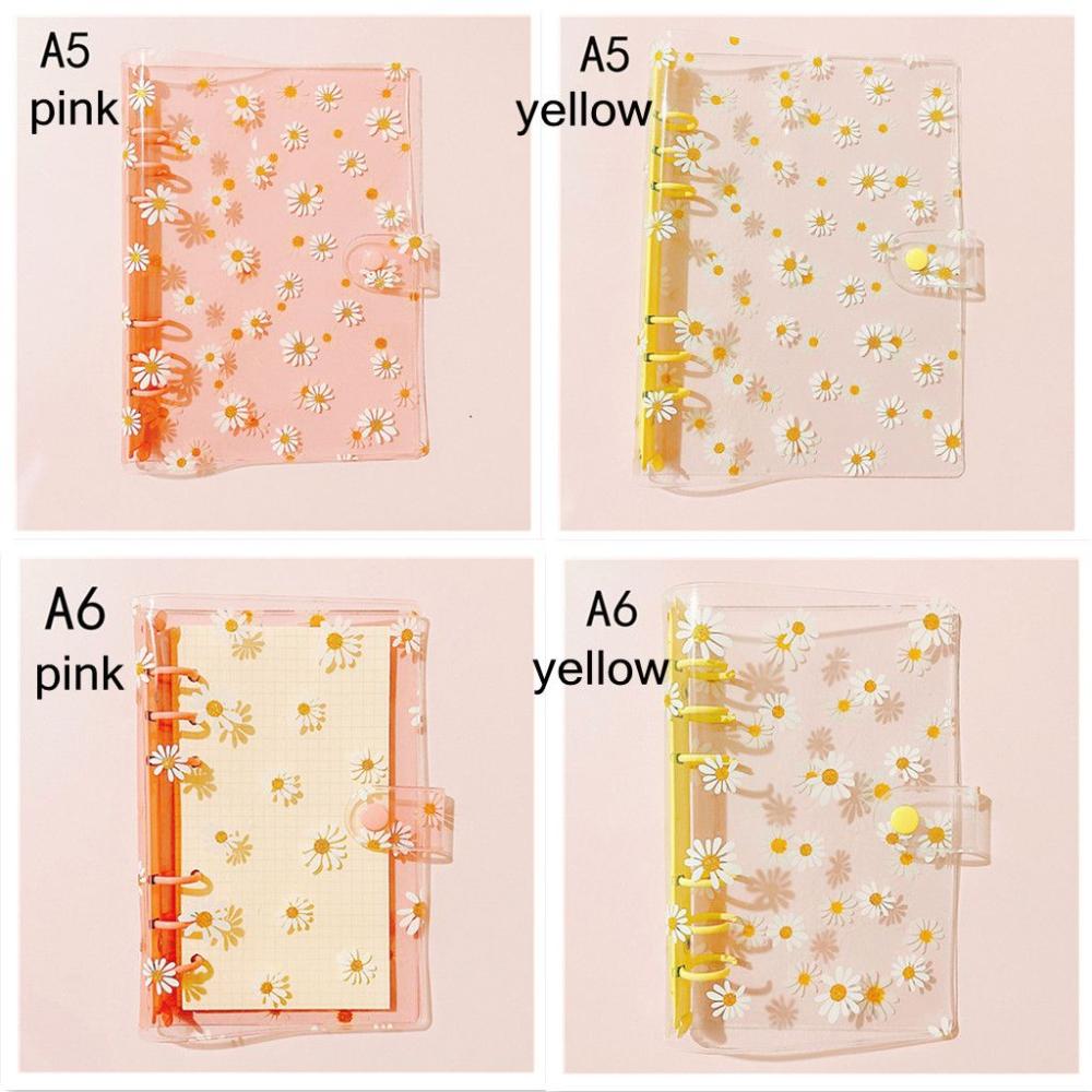 New School Supplies Stationery Notebook Binder Binder Pockets Transparent Folders A5A6