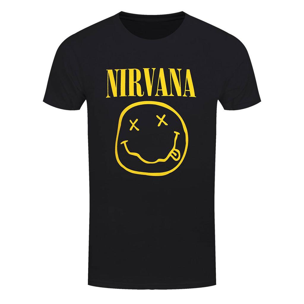 Футболка Nirvana Счастливое Лицо Курт Кобей Группа Официальная Черная Новая