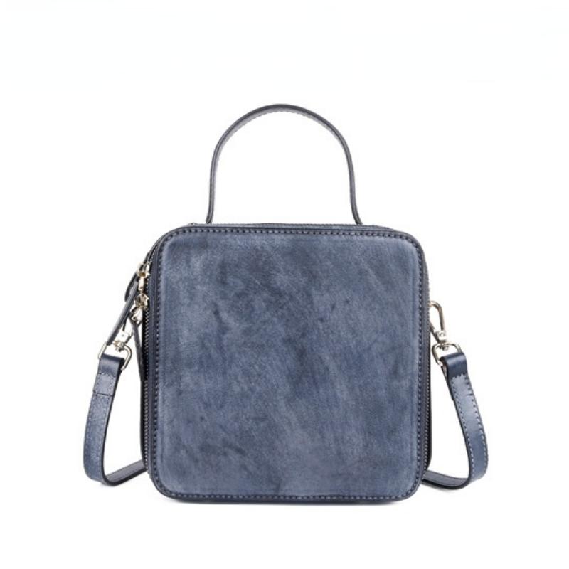 Johnature Маленькая сумка в стиле ретро, женская сумка из натуральной кожи, ручная обработка с животным принтом, коровья кожа, сумки на плечо и через плечо