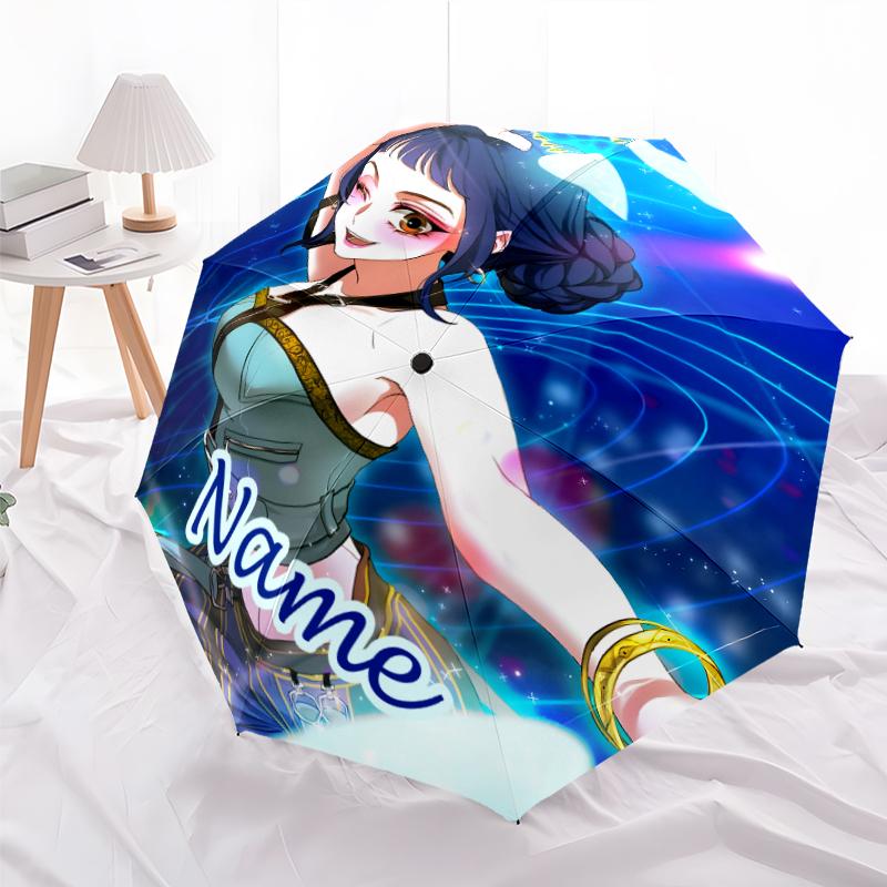 Personalized Name K-KPop Demon Hunters Print Umbrella - Automatic Open/Close, Eight-Rib Durable Frame, Automatic Folding Umbrella