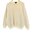 Santa Fe 90s Old Long Sleeve Sweater 4 Ivory Knit Women Used