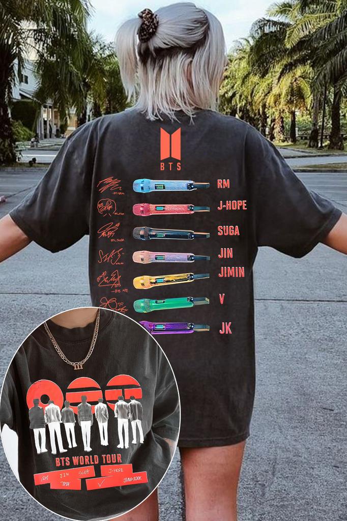 Футболка BTS Arirang 2026 Kpop Тур Футболка Женская Мужская Оверсайз Y2k Короткий рукав Повседневная Хлопок Высокое качество Женская Мужская Одежда